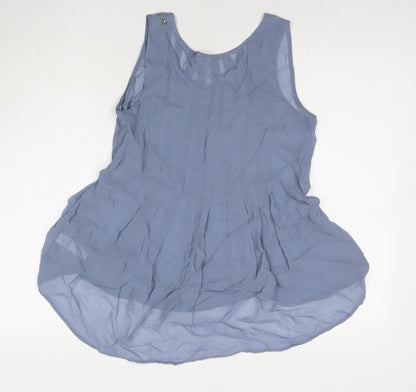 Womens UK Size 8 Monsoon Blue Basic Blouse