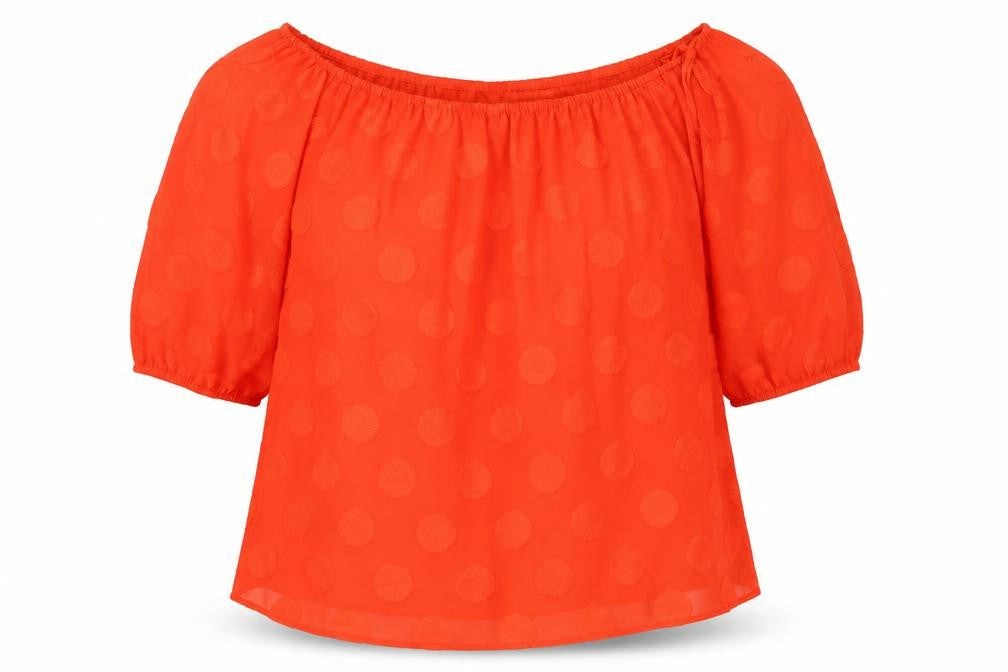 Womens UK Size 14 Per Una Red Basic Blouse