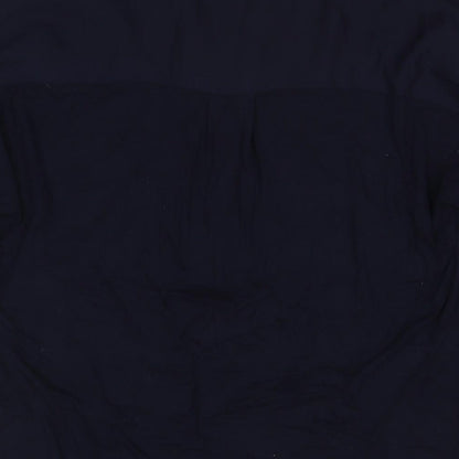 Phase Eight Womens Blue Viscose Jumper Dress Size 10 V-Neck Pullover