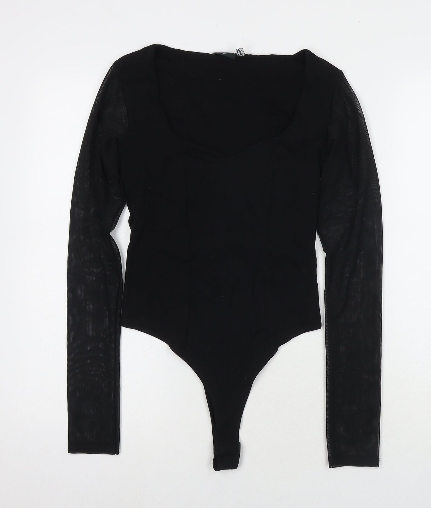Womens UK Size 8 ASOS One-Piece Black Bodysuit