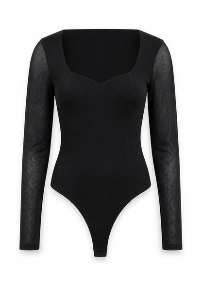 Womens UK Size 8 ASOS One-Piece Black Bodysuit