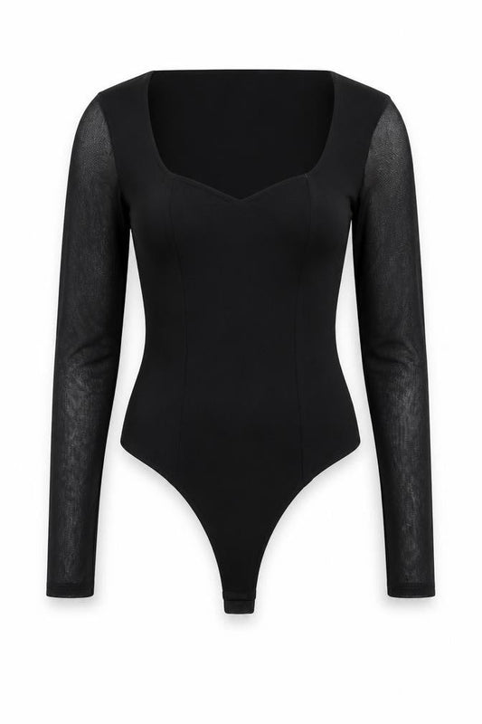 Womens UK Size 8 ASOS One-Piece Black Bodysuit