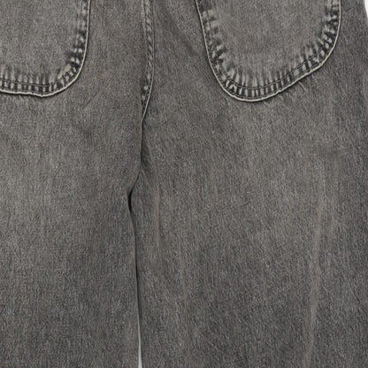 Pull&Bear Womens Brown Cotton Straight Jeans Size 6 L30 in Regular Zip