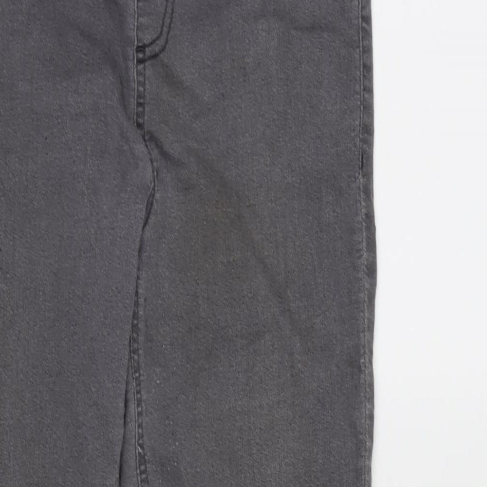 Avenue Womens Grey Cotton Blend Jegging Jeans Size 14 L27.5 in Regular