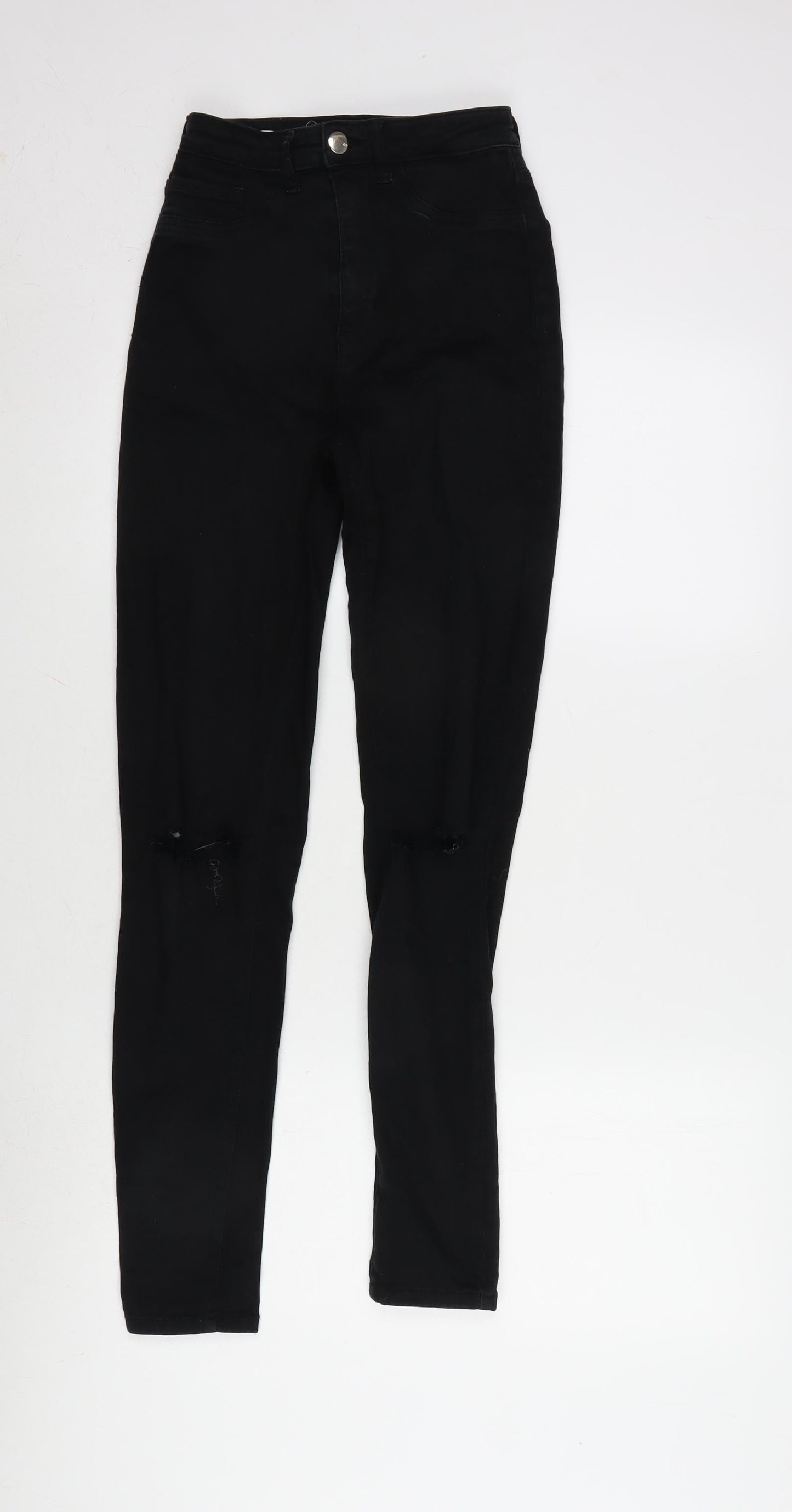 Womens UK Size 8 TALLY WEiJL Regular Fit Skinny Black Jeans