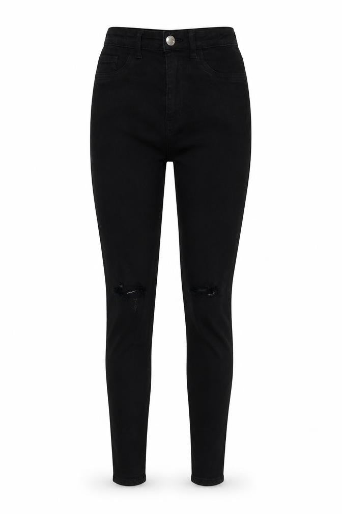 Womens UK Size 8 TALLY WEiJL Regular Fit Skinny Black Jeans