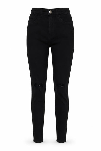 Womens UK Size 8 TALLY WEiJL Regular Fit Skinny Black Jeans