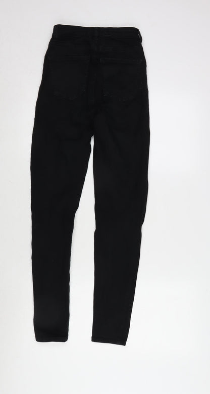 Womens UK Size 8 TALLY WEiJL Regular Fit Skinny Black Jeans