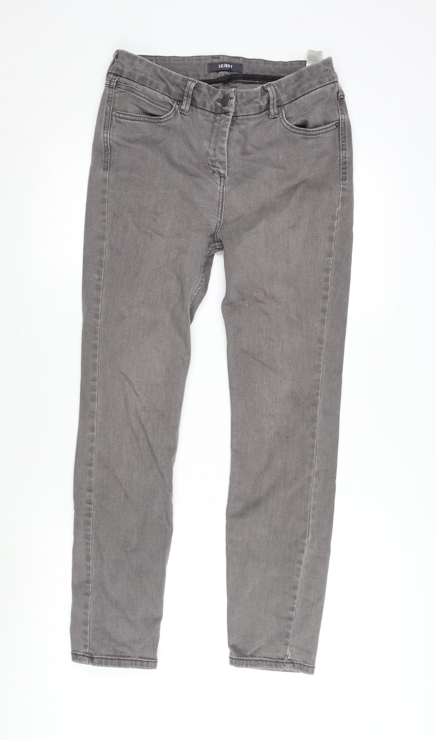 Womens UK Size 10 Marks and Spencer Regular Fit Skinny Grey Jeans