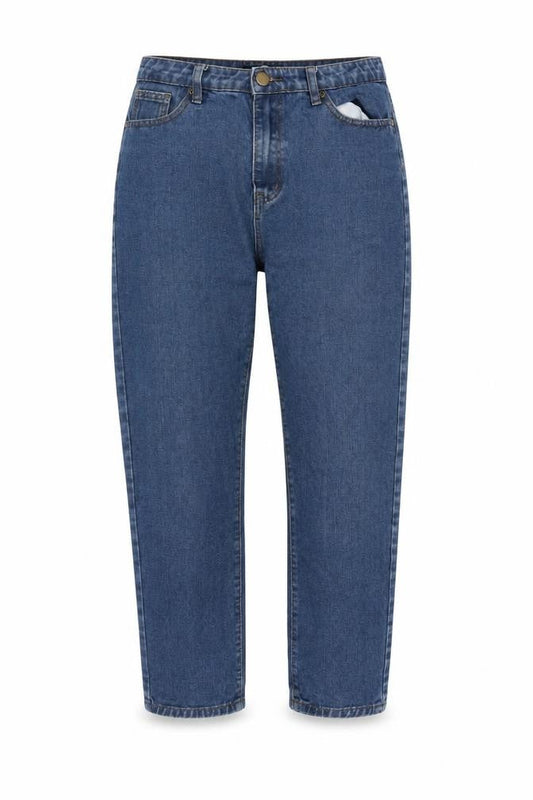 Womens UK Size 14 Boohoo Regular Fit Straight Blue Jeans