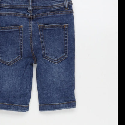 Denim & Co. Boys Blue Cotton Straight Jeans Size 2-3 Years Regular Button