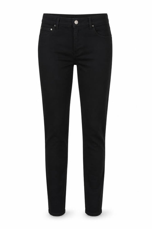 Womens UK Size 30 in H&M Regular Fit Tapered Black Jeans