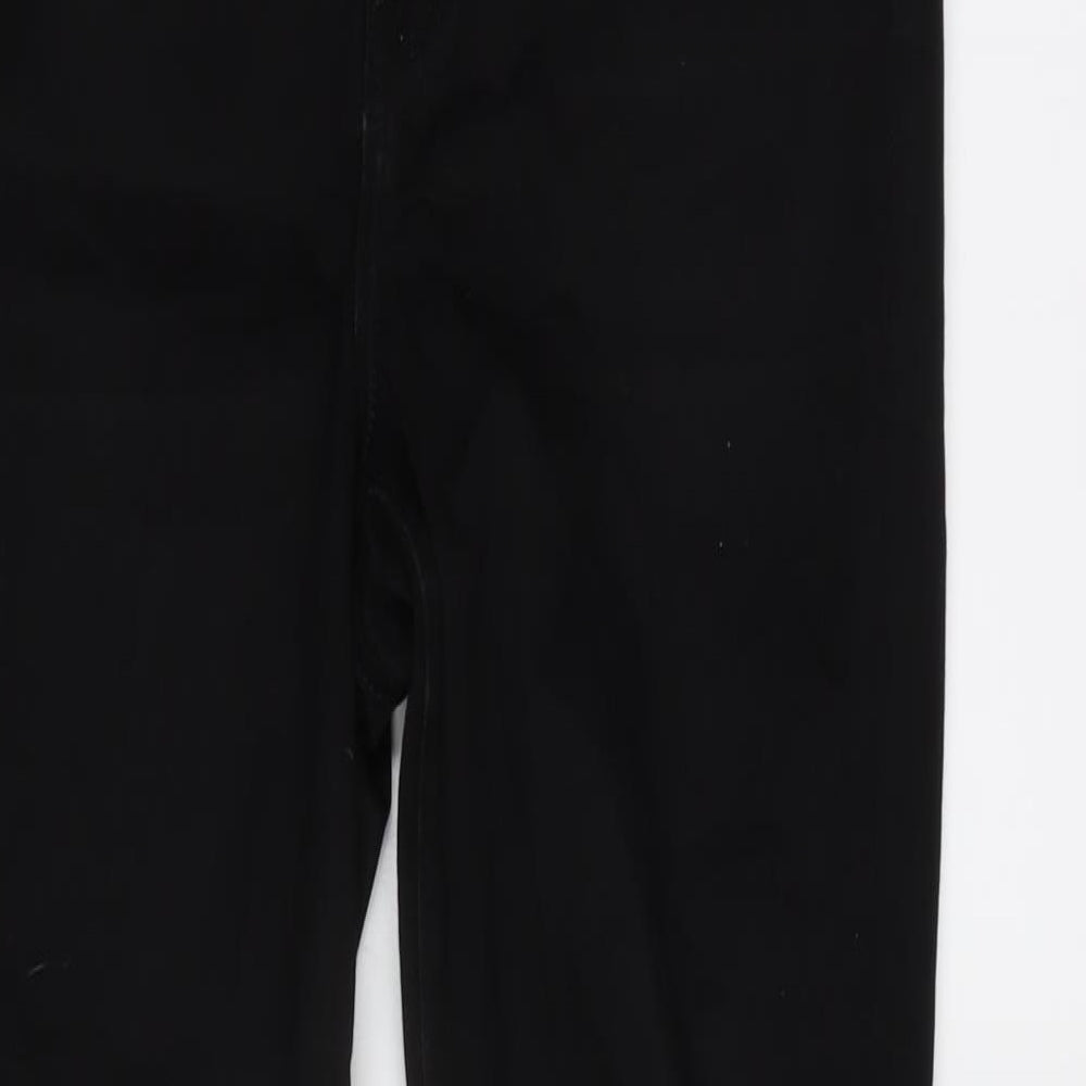 Womens UK Size 30 in H&M Regular Fit Tapered Black Jeans