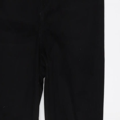 Womens UK Size 30 in H&M Regular Fit Tapered Black Jeans