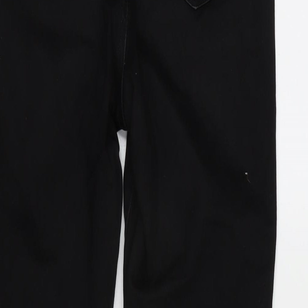 Womens UK Size 30 in H&M Regular Fit Tapered Black Jeans