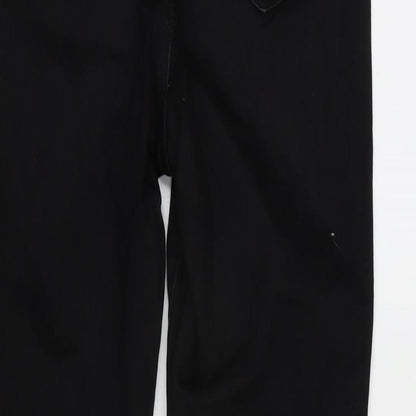 Womens UK Size 30 in H&M Regular Fit Tapered Black Jeans
