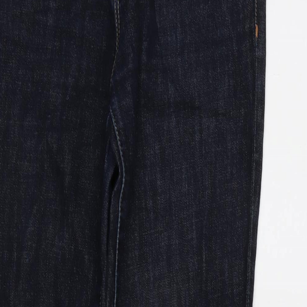 Gap Womens Blue Cotton Blend Skinny Jeans Size 30 in L29 in Regular Zip - Zips to ankle