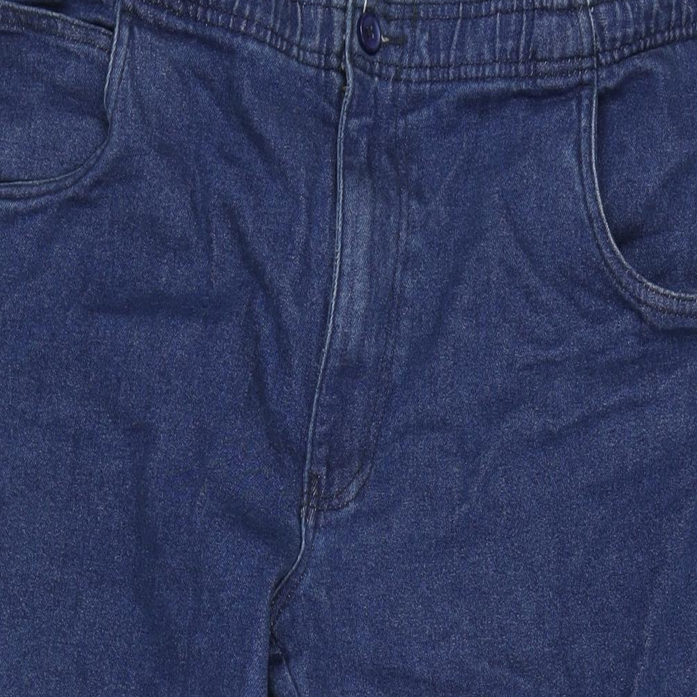 Pegasus Womens Blue Cotton Blend Straight Jeans Size 38 in L26 in Regular Tie