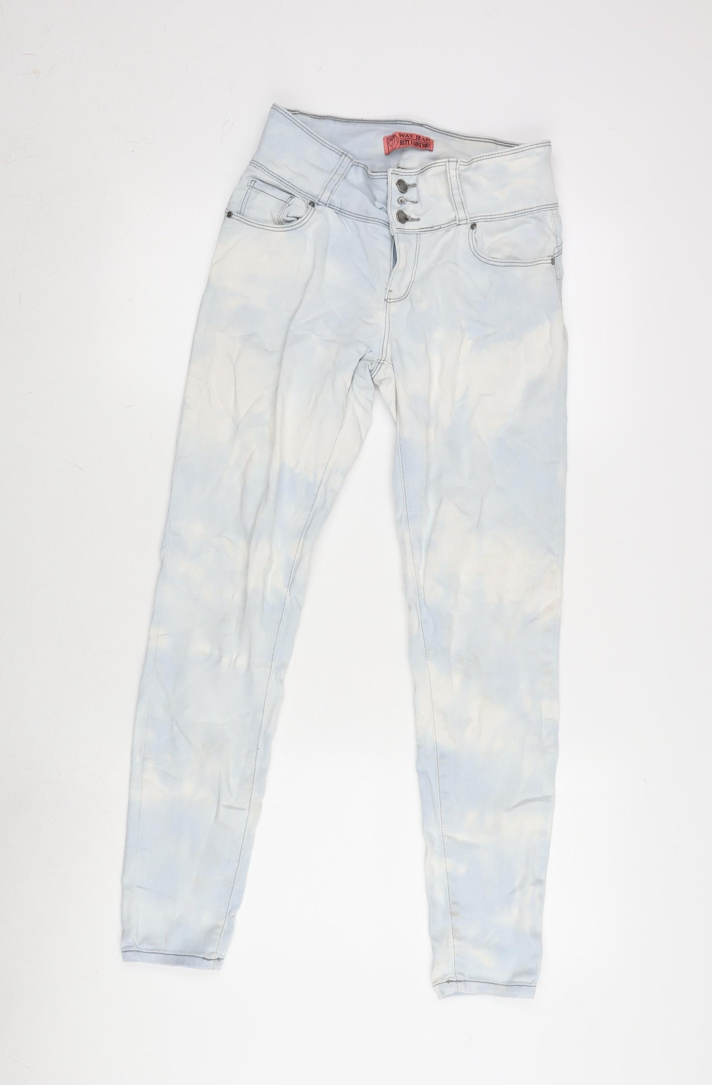 Womens UK Size 26 in WAX JEAN Regular Fit Tapered Blue Jeans