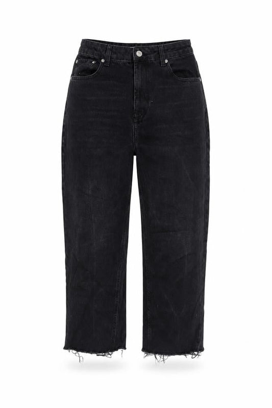 Womens UK Size 30 in Topshop Regular Fit Cropped Grey Jeans