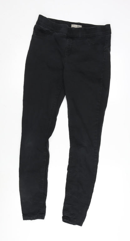 Denim & Co. Womens Grey Cotton Blend Jegging Jeans Size 14 L31 in Regular