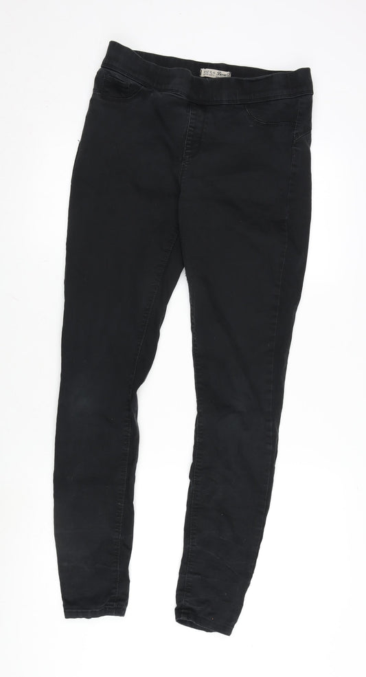 Denim & Co. Womens Grey Cotton Blend Jegging Jeans Size 14 L31 in Regular