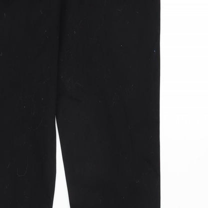 Denim & Co. Womens Black Cotton Blend Tapered Jeans Size 10 L30 in Regular Zip