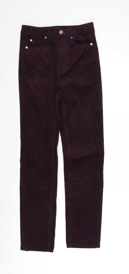Womens UK Size 8 Marks and Spencer Regular Fit  Purple Trousers