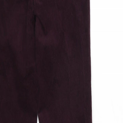 Womens UK Size 8 Marks and Spencer Regular Fit  Purple Trousers