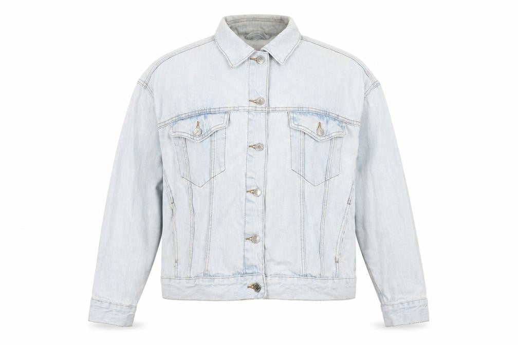 Womens UK Size 14 Denim & Co. Blue Biker Coat