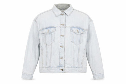 Womens UK Size 14 Denim & Co. Blue Biker Coat