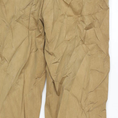 F&F Mens Brown Cotton Blend Straight Jeans Size 38 in L28 in Regular Button