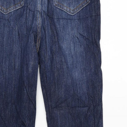 TU Womens Blue Cotton Blend Skinny Jeans Size 8 L27 in Regular Zip