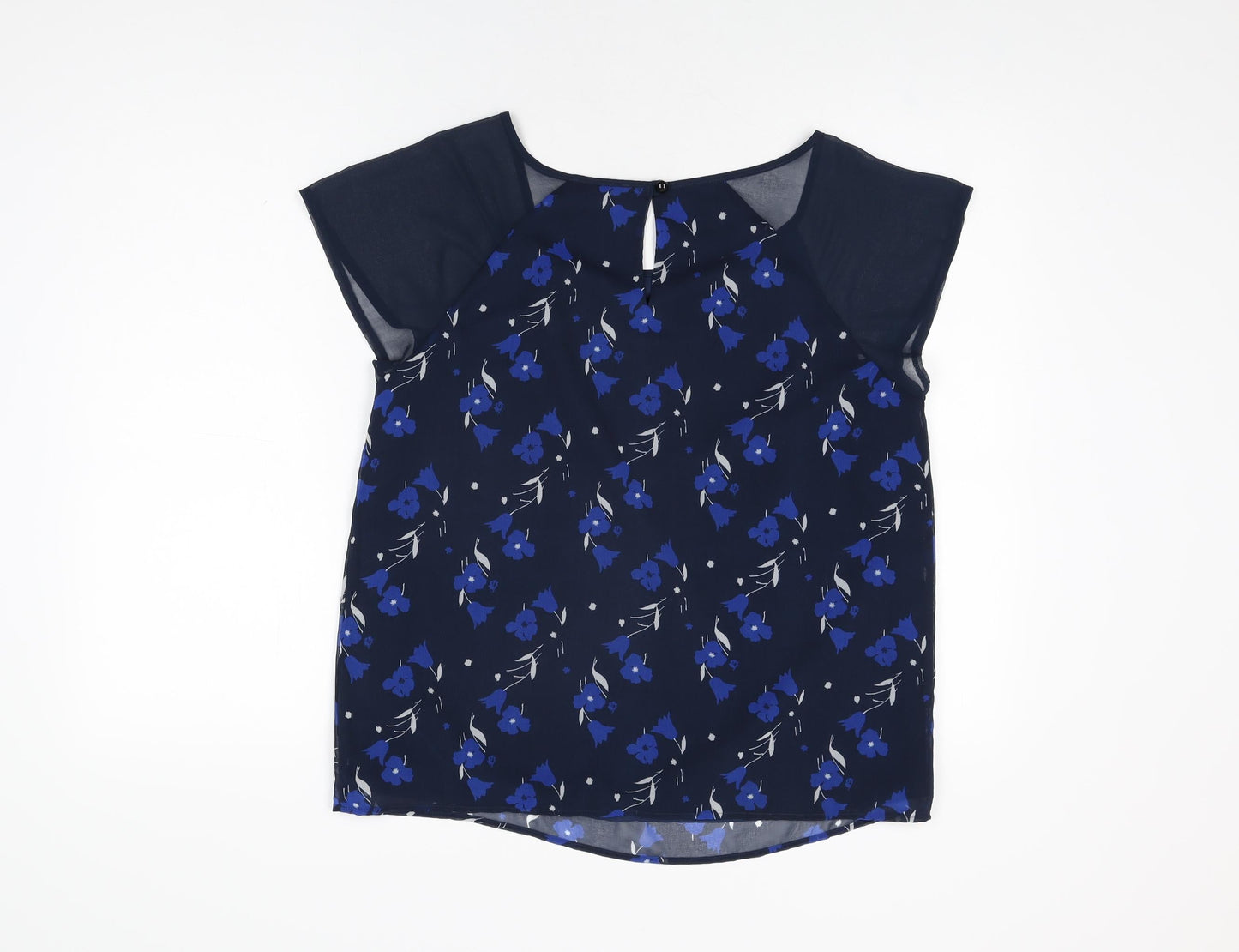 Womens UK Size 14 Per Una Blue Basic Blouse