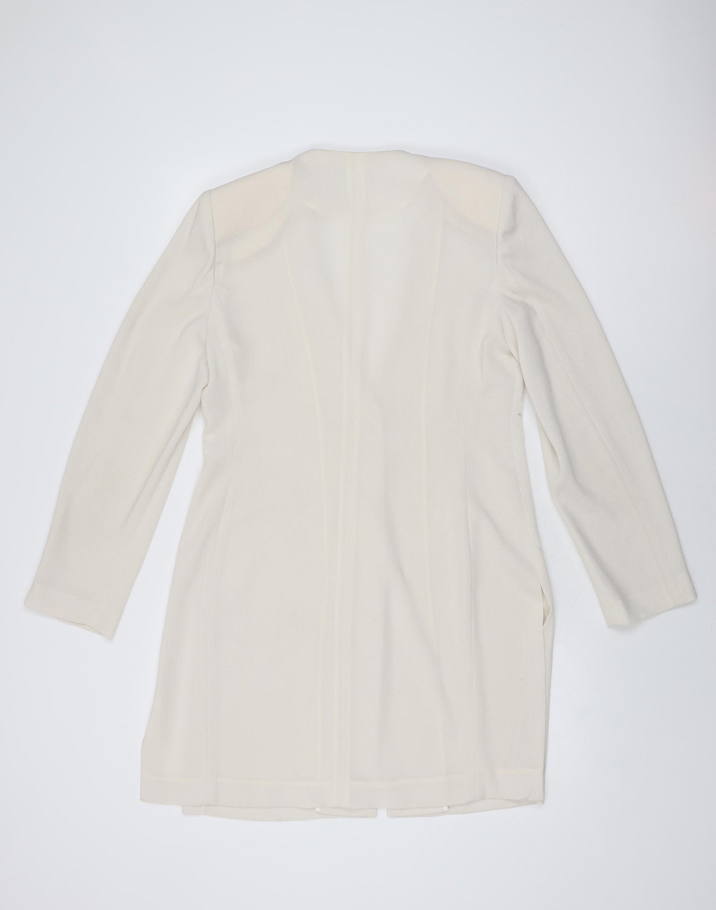 Wish Womens Ivory Polyester Shift Size 14 V-Neck Button