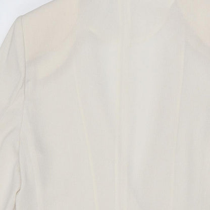 Wish Womens Ivory Polyester Shift Size 14 V-Neck Button
