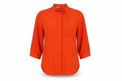 Womens UK Size 14 Dorothy Perkins Red Basic Button-Up
