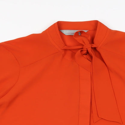 Womens UK Size 14 Dorothy Perkins Red Basic Button-Up