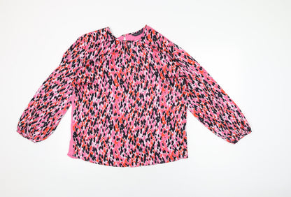Womens UK Size 8 Marks and Spencer Pink Basic Blouse