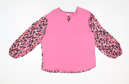 Womens UK Size 8 Marks and Spencer Pink Basic Blouse