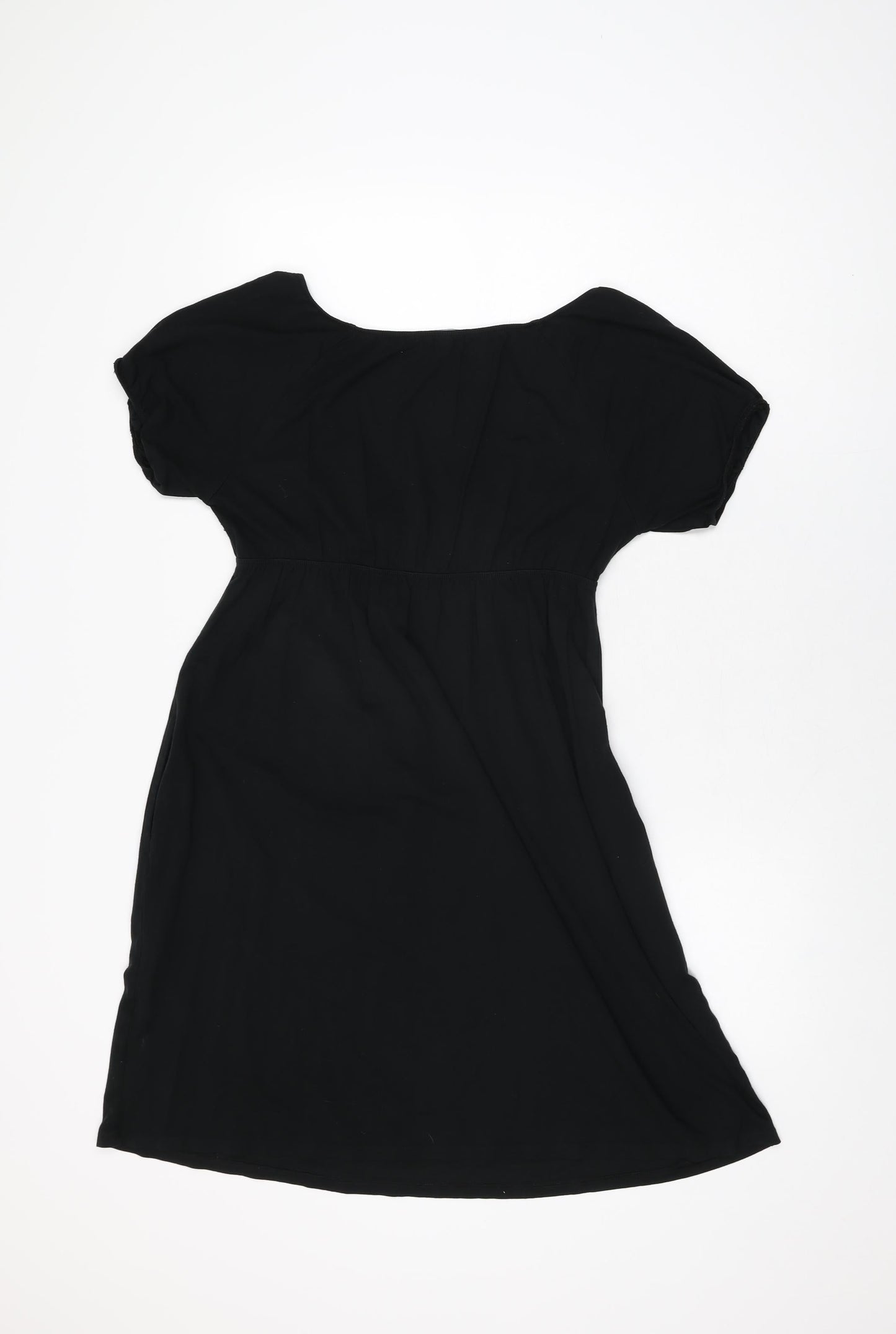 Gap Womens Black Viscose Shift Size S V-Neck Pullover