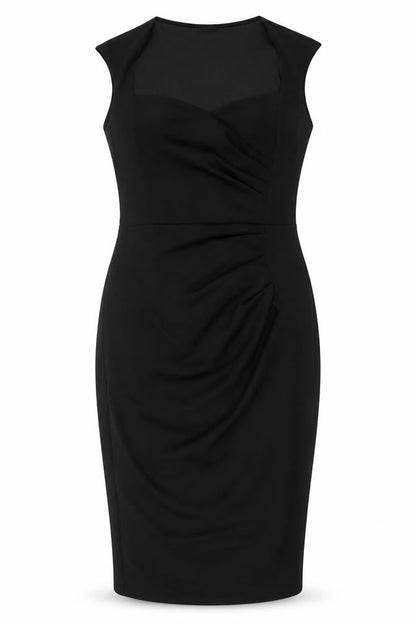 Boohoo Womens Black Polyester Bodycon Size 12 Sweetheart Pullover