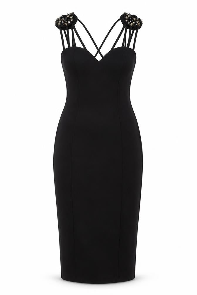 ASOS Womens Black Polyester Bodycon Size 6 Sweetheart Pullover