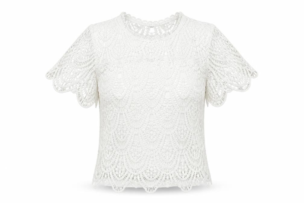 Womens UK Size 12 New Look White Basic T-Shirt