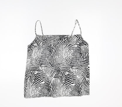 Womens UK Size 12 River Island White Camisole T-Shirt