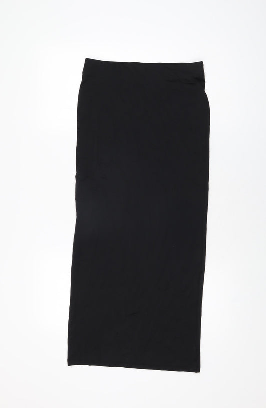 H&M Womens Black Polyamide Maxi Skirt Size S