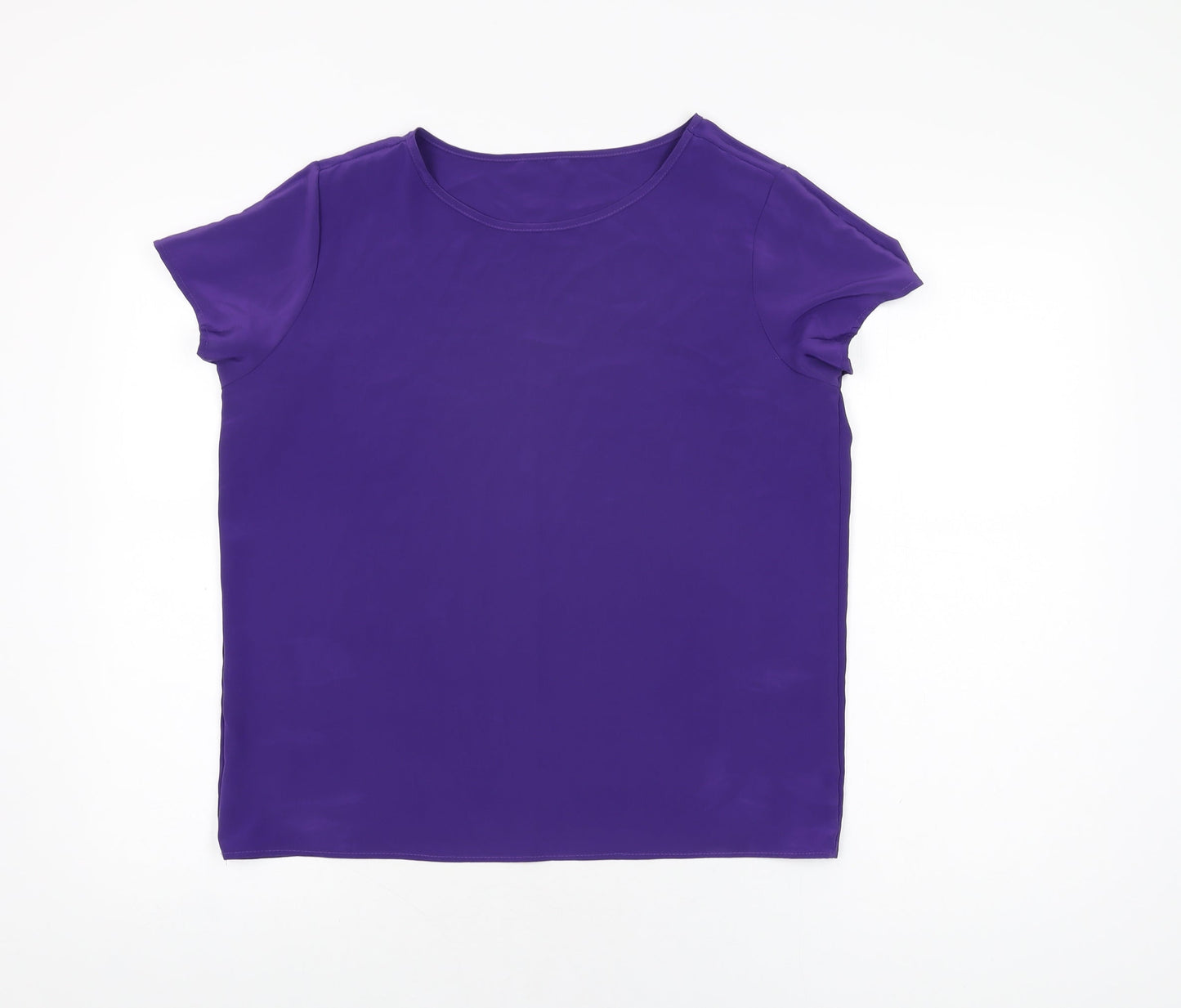 Womens UK Size 12 St Michael Purple Basic T-Shirt