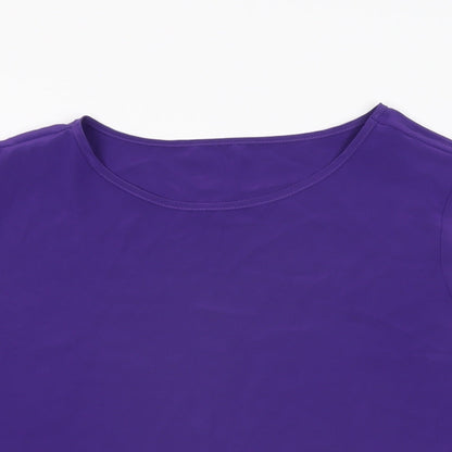 Womens UK Size 12 St Michael Purple Basic T-Shirt