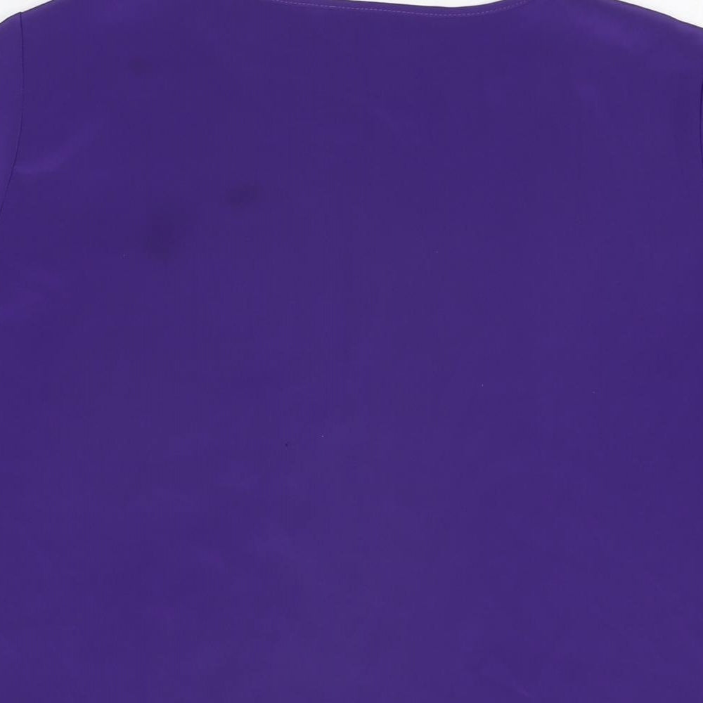 Womens UK Size 12 St Michael Purple Basic T-Shirt