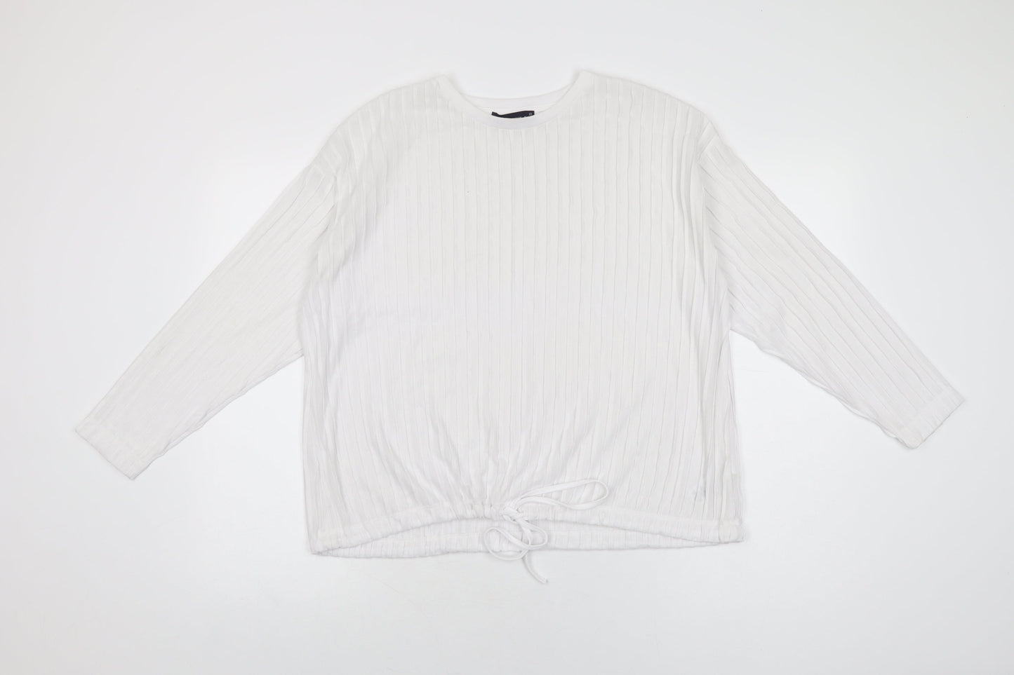 Womens UK Size 10 Marks and Spencer White Basic T-Shirt